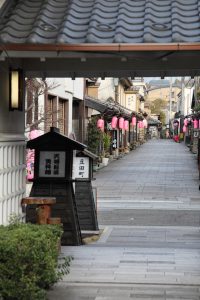 View of Uomachi Street from the Tenryo Hita Museum写真